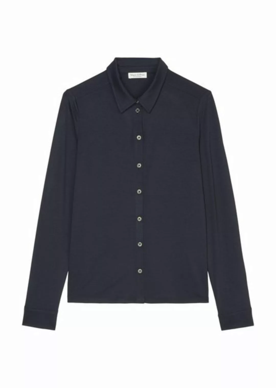 Marc O'Polo Shirtbluse Jersey-blouse, long sleeve, collar günstig online kaufen