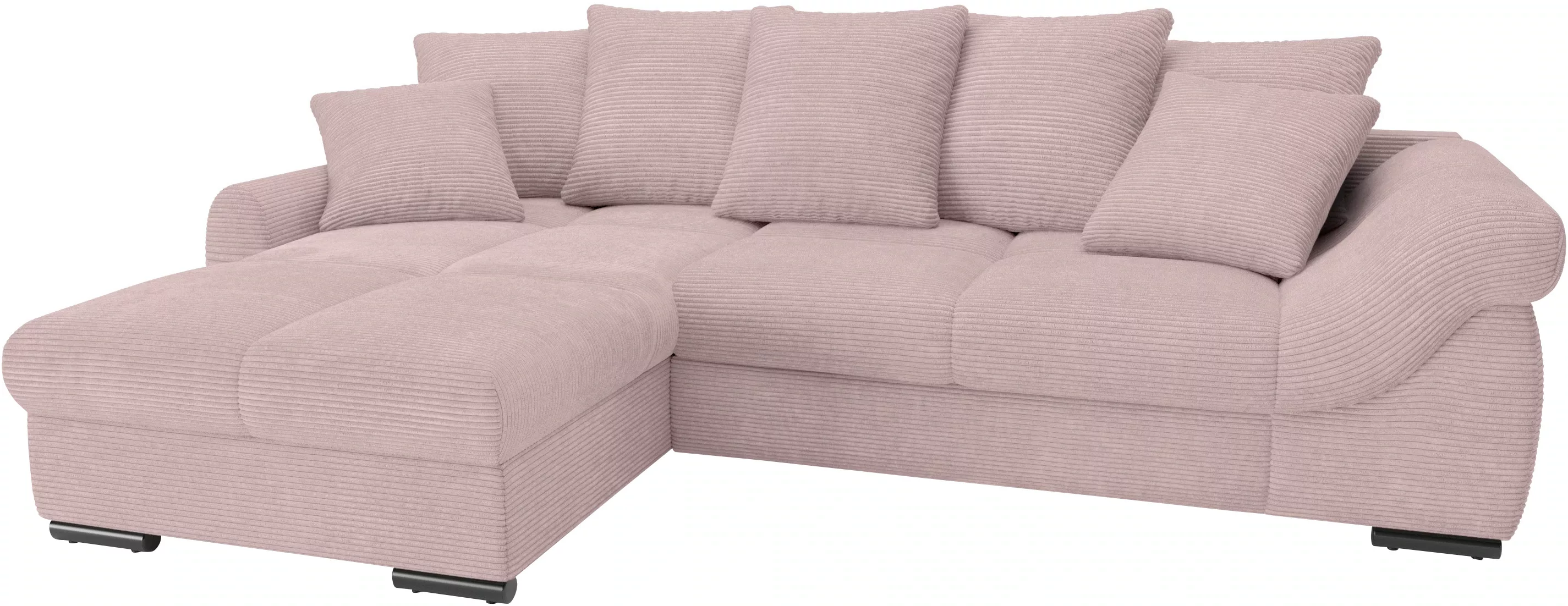 Mr. Couch Ecksofa "Livorno L-Form", inkl. Hochschläfer-Bettauszug, XL-Bettk günstig online kaufen