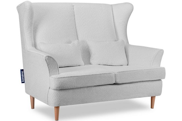 KONSIMO 2-Sitzer STRALIS Sofa 2 Personen, zeitloses Design, hohe Füße, mit günstig online kaufen