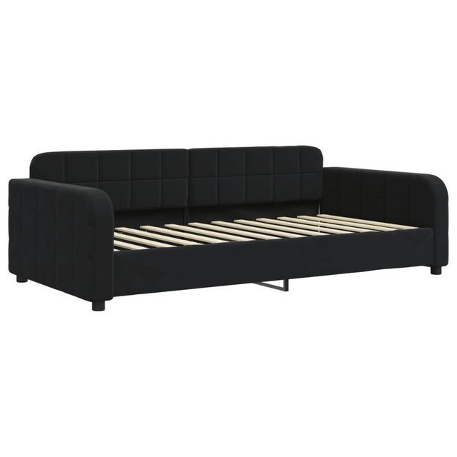 vidaXL Gästebett Tagesbett Schwarz 100x200 cm Samt Gästebett Gästecouch Gäs günstig online kaufen