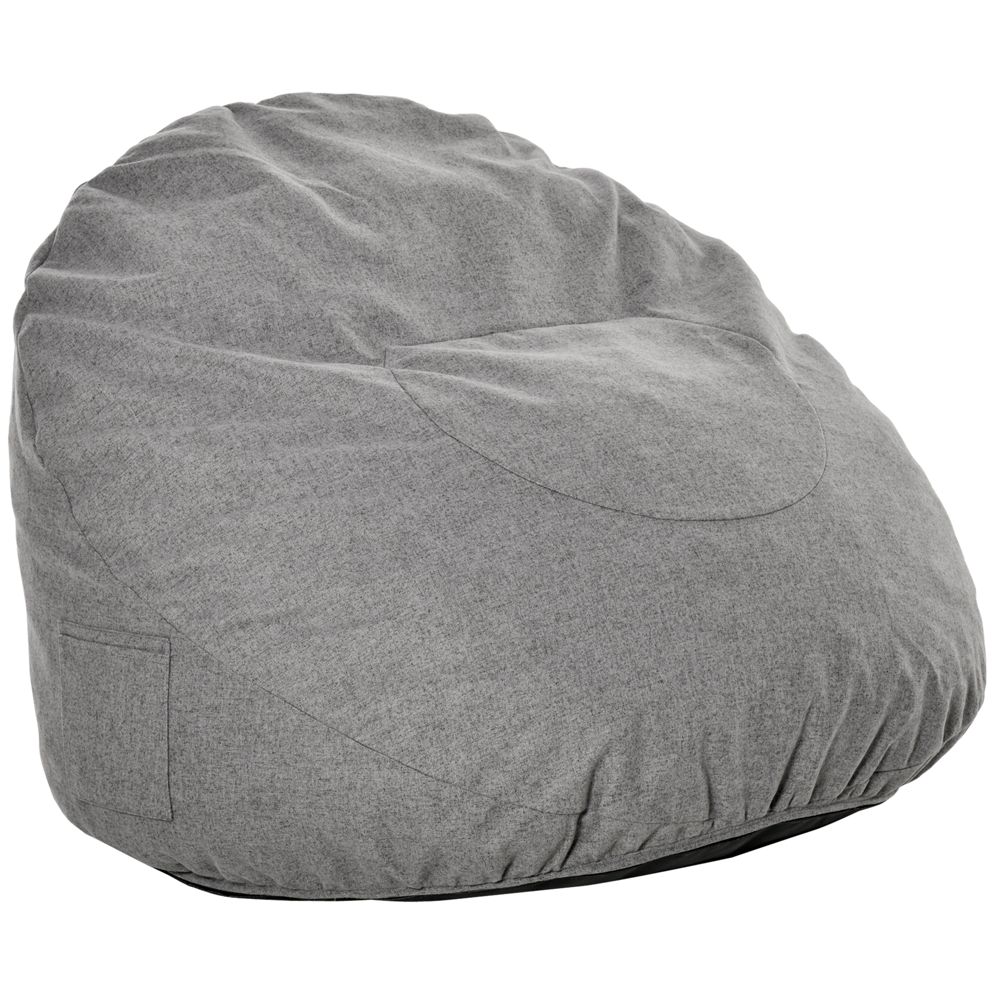 HOMCOM Sitzsack aufblasbares Sofa mit Seitentaschen waschbar Polyester Scha günstig online kaufen