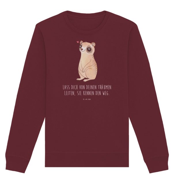 Mr. & Mrs. Panda Longpullover Größe M Plumplori Glücklich - Burgundy - Gesc günstig online kaufen