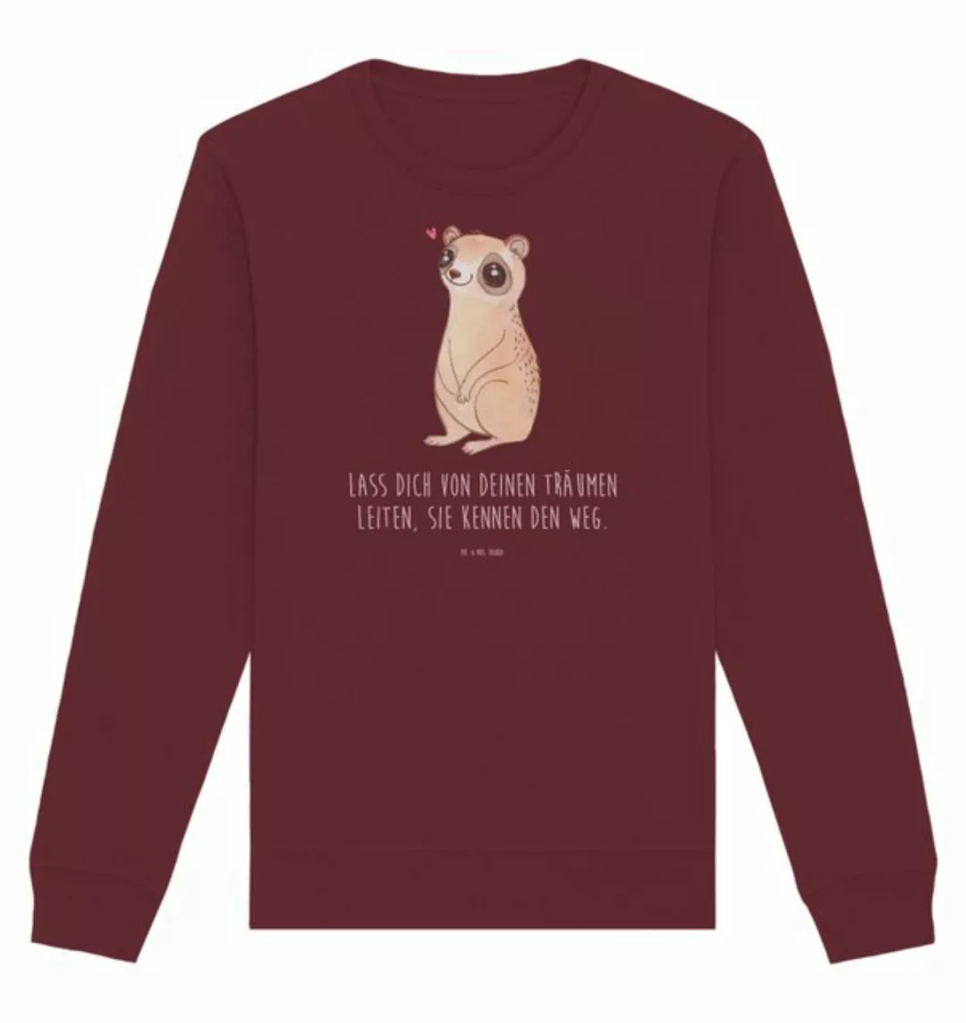 Mr. & Mrs. Panda Longpullover Größe XS Plumplori Glücklich - Burgundy - Ges günstig online kaufen