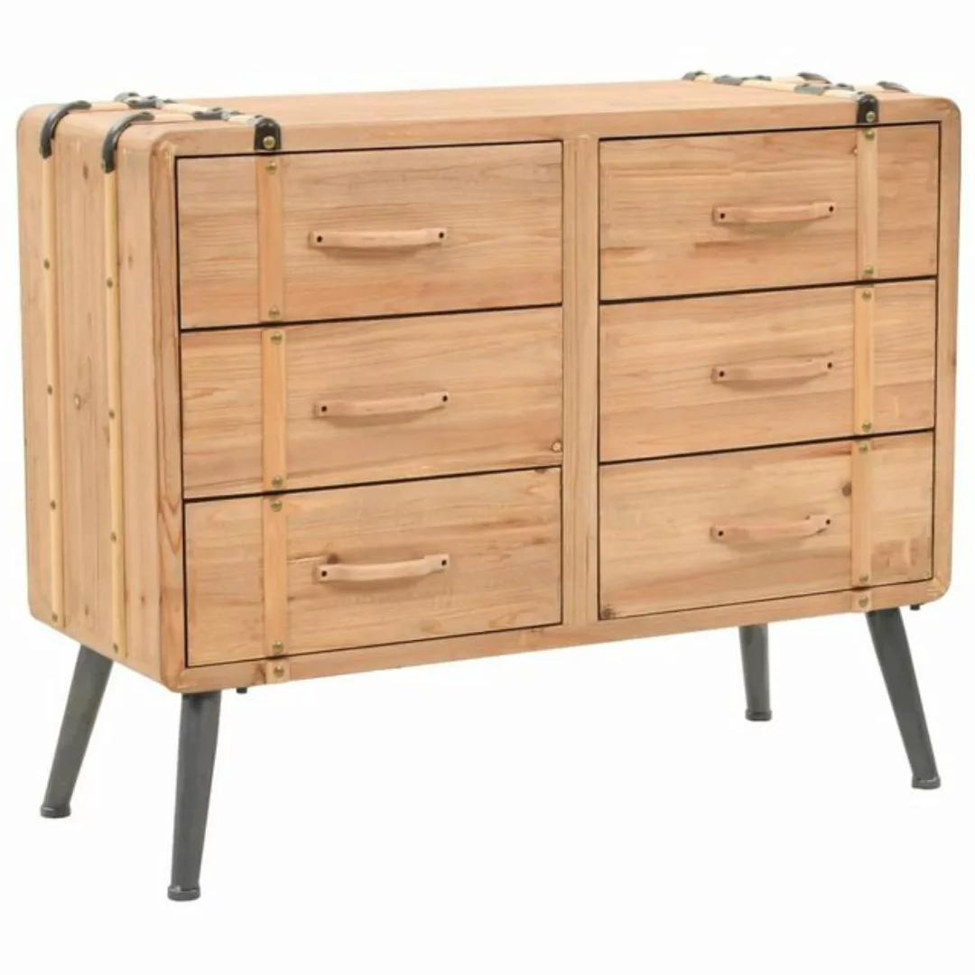 vidaXL Fächerschrank Schubladenkommode Massivholz Tanne 91x35x73 cm günstig online kaufen