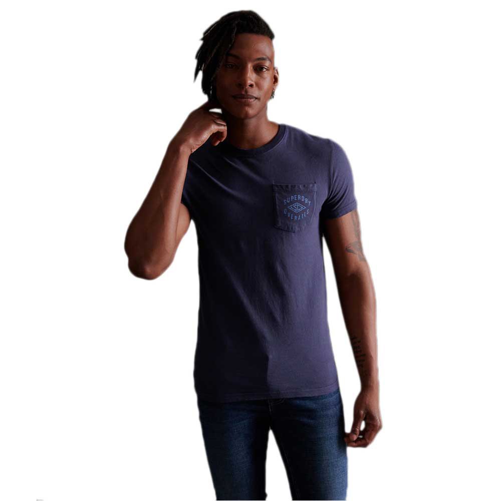 Superdry Workwear Pocket Kurzärmeliges T-shirt XL Lauren Navy günstig online kaufen