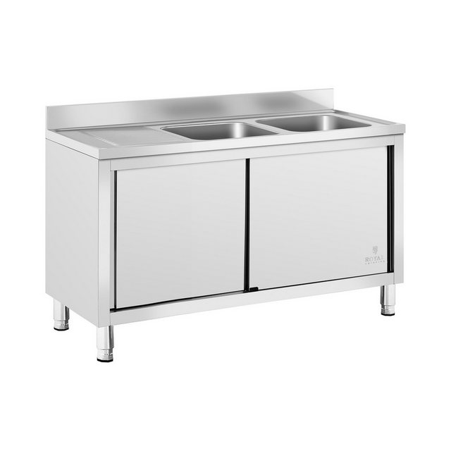 Royal Catering Spülenschrank Spülenschrank - 2 Becken - Royal Catering - Ed günstig online kaufen