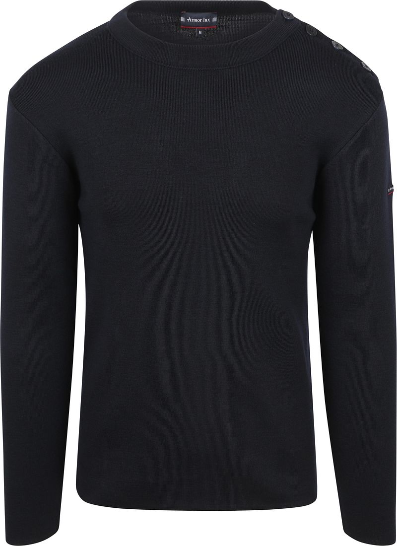 Armor-Lux Marin Goulenez Pullover Merinowolle Navy - Größe L günstig online kaufen
