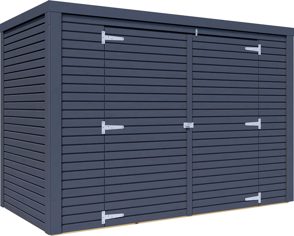 Bertilo Gartenschrank Box Bike 103 cm x 207 cm Anthrazit FSC® günstig online kaufen