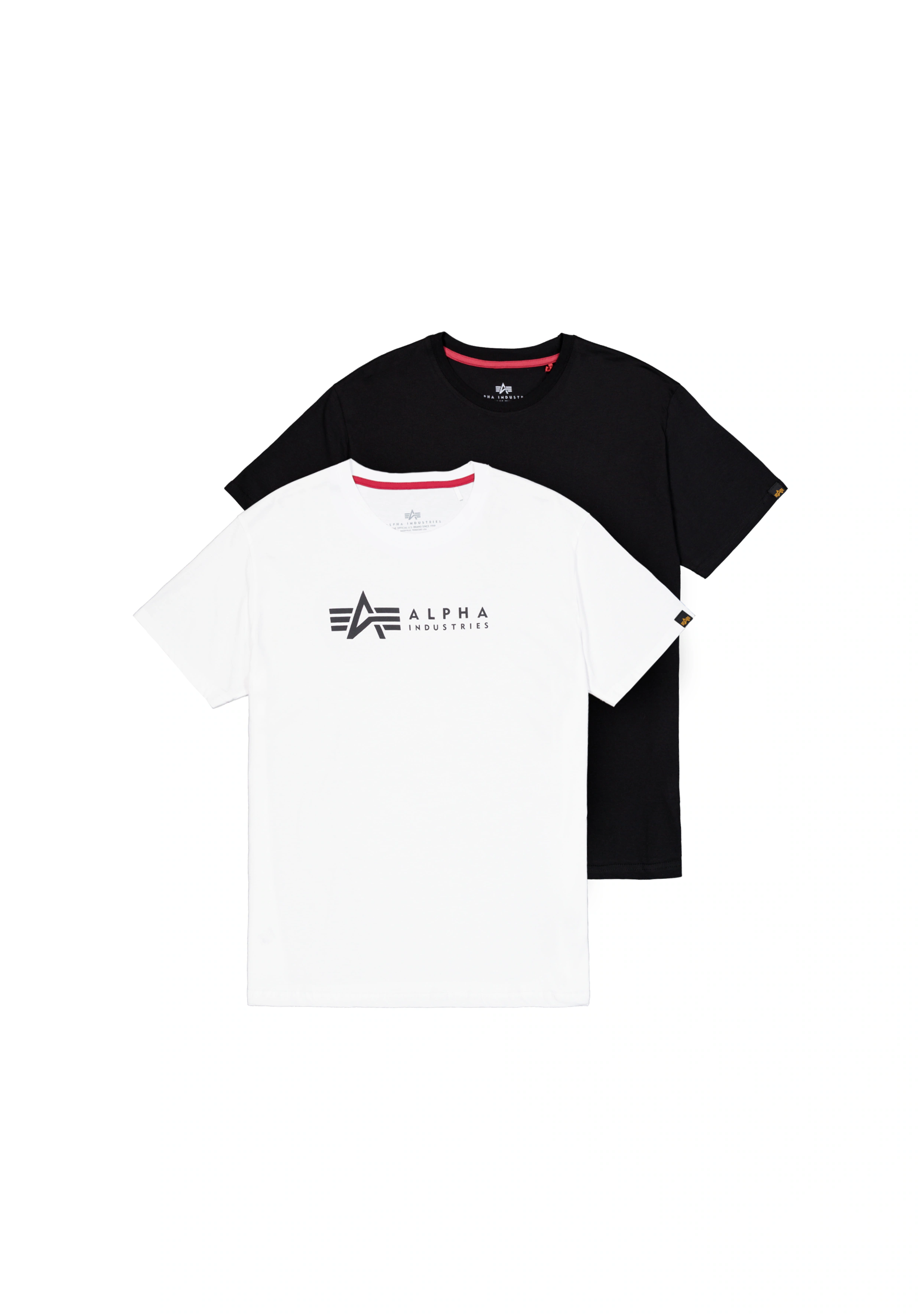 Alpha Industries Rundhalsshirt "Label T 2 Pack", (Packung, 2 tlg., 2er-Pack günstig online kaufen