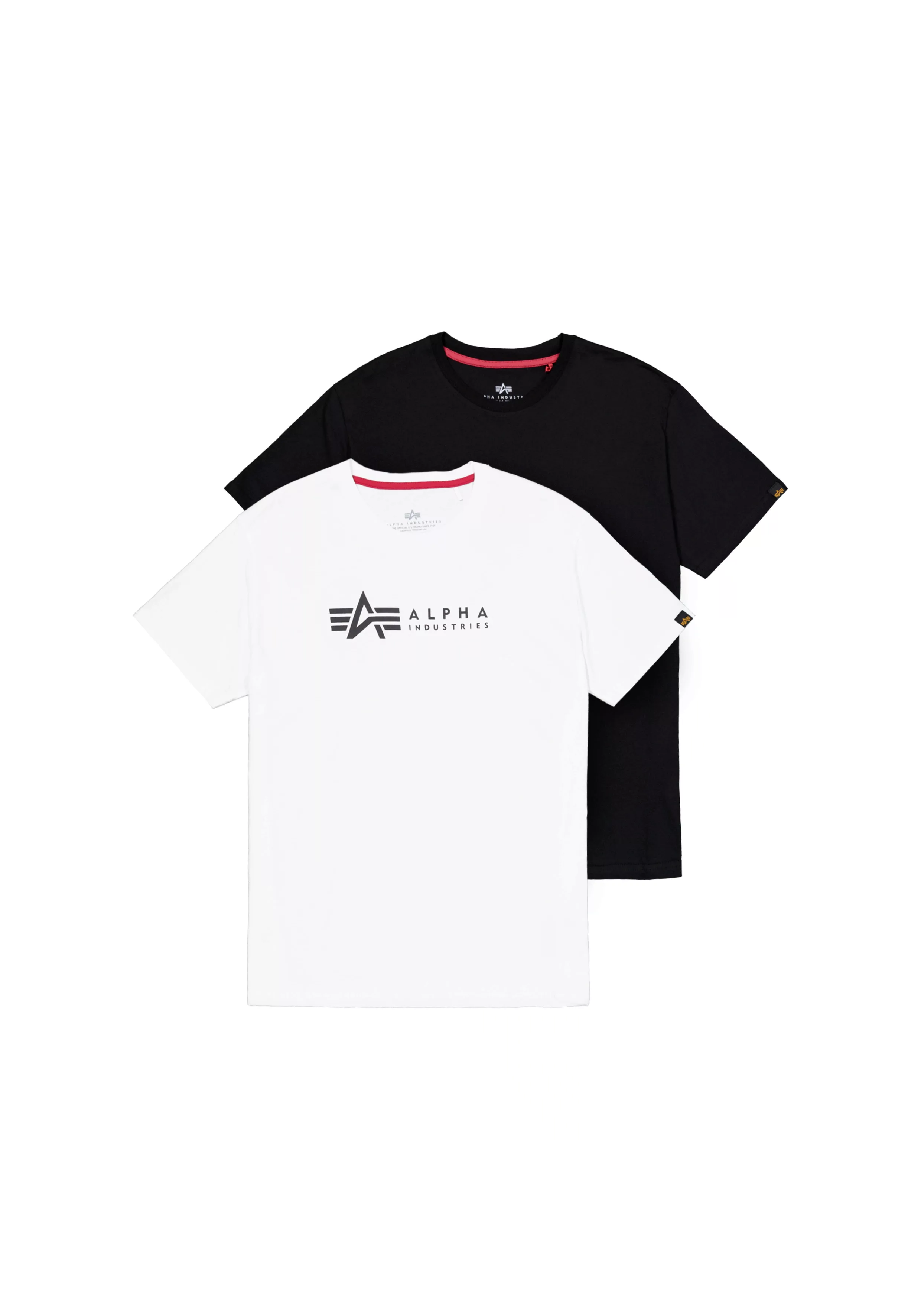 Alpha Industries Rundhalsshirt "Label T 2 Pack", (Packung, 2 tlg., 2er-Pack günstig online kaufen
