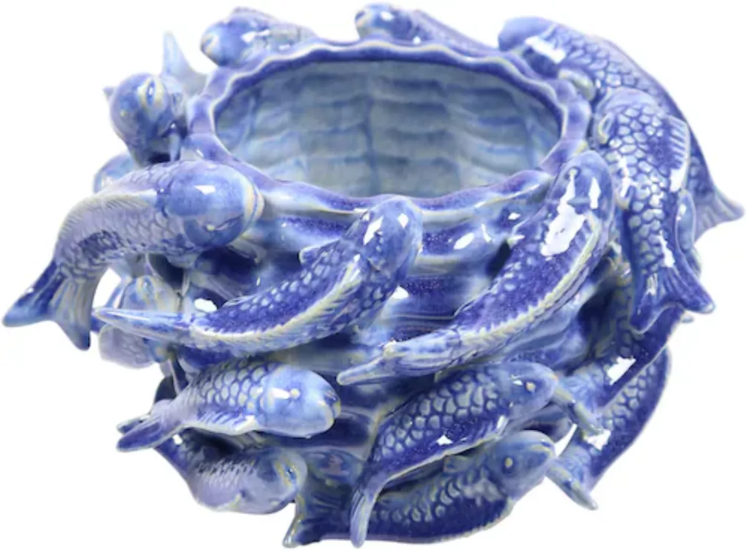 AM Design Dekovase »aus Keramik«, mit maritimem Fisch-Motiv in Blau günstig online kaufen