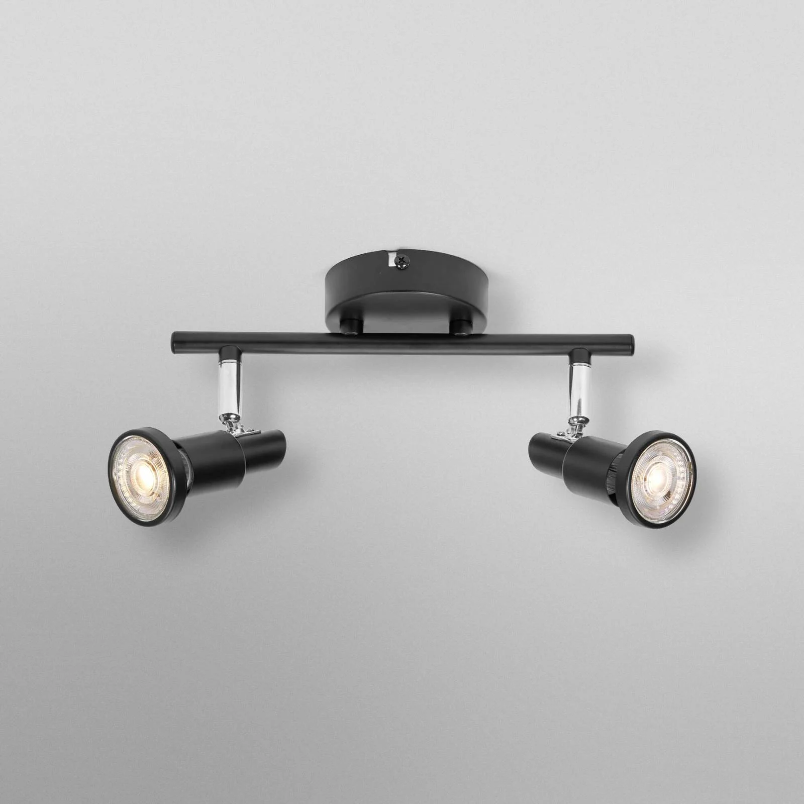 OSRAM Deckenstrahler, schwarz 2-flg. Metall GU10-LED 927 dim günstig online kaufen