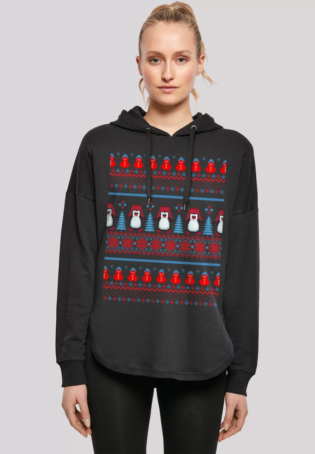 F4NT4STIC Kapuzenpullover "Christmas Pinguin Muster", Print günstig online kaufen