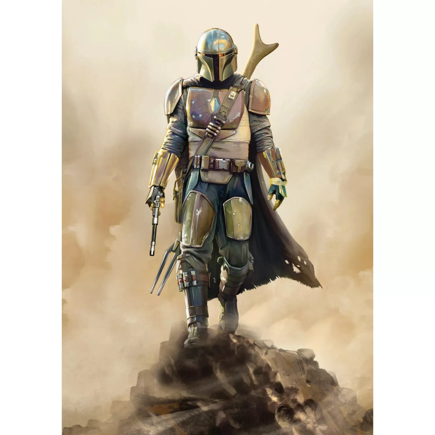 Komar Fototapete Star Wars Mandalorian The Hunter B/H: ca. 200x280 cm günstig online kaufen