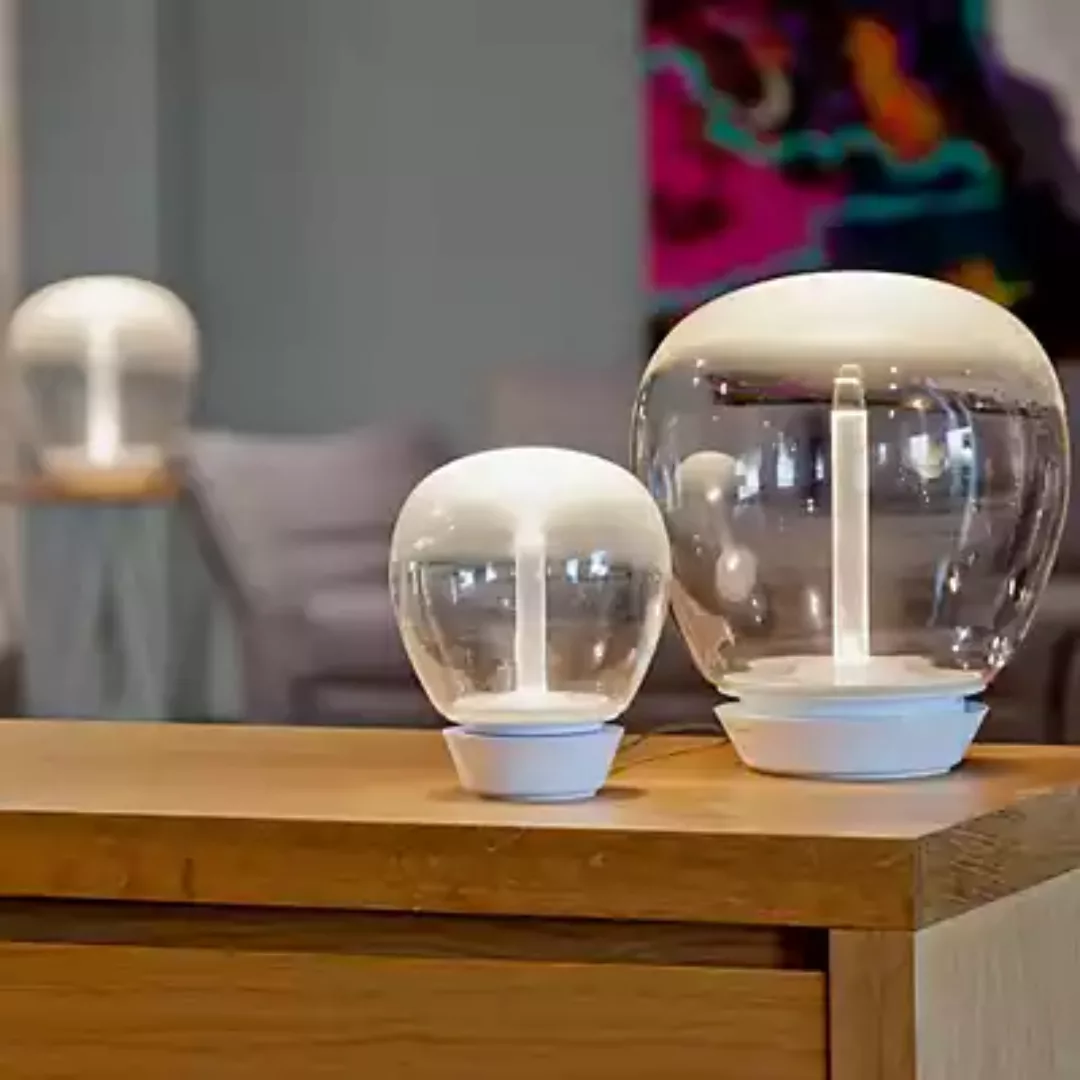 Artemide Empatia Glas-Tischleuchte mit LED, Ø 26cm günstig online kaufen