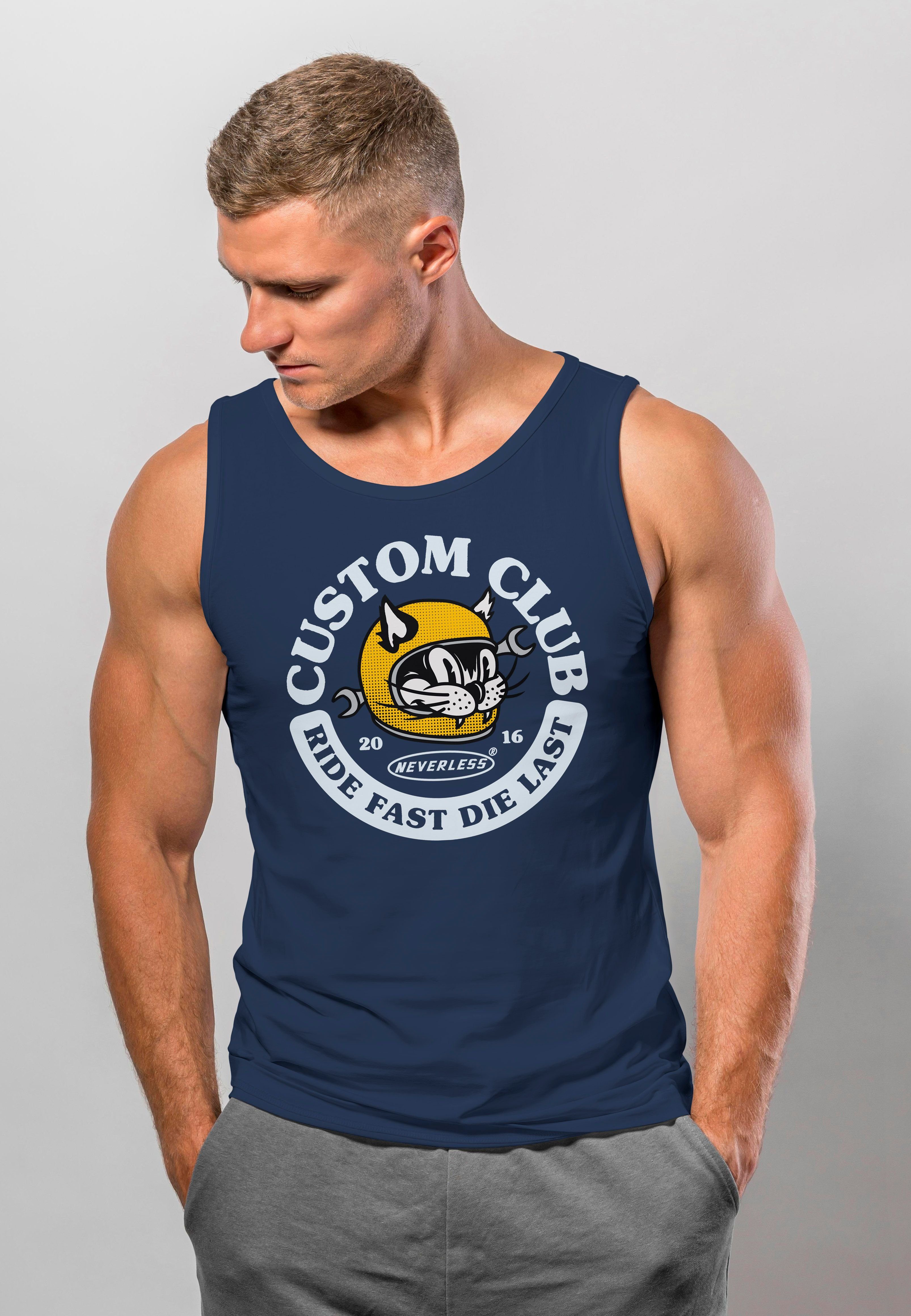 Neverless Tanktop Herren Tank-Top Biker Motiv günstig online kaufen