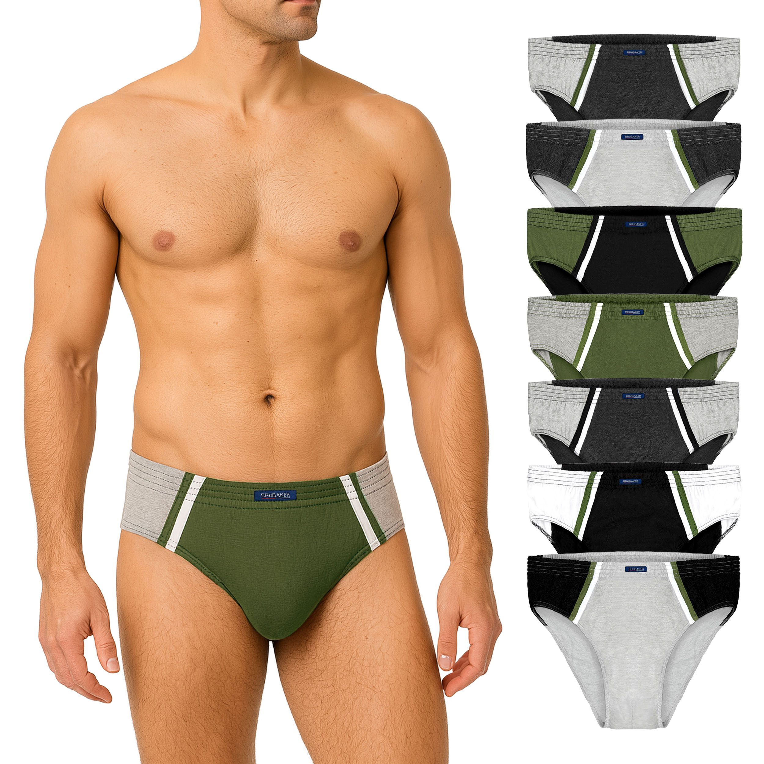 BRUBAKER Slip 7er Pack Herren Sportslips günstig online kaufen