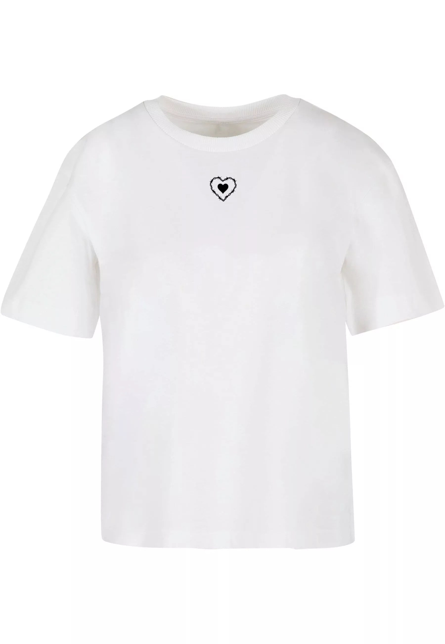 Miss Tee T-Shirt "Miss Tee Damen Good Vibes Only Heart Tee", (1 tlg.) günstig online kaufen