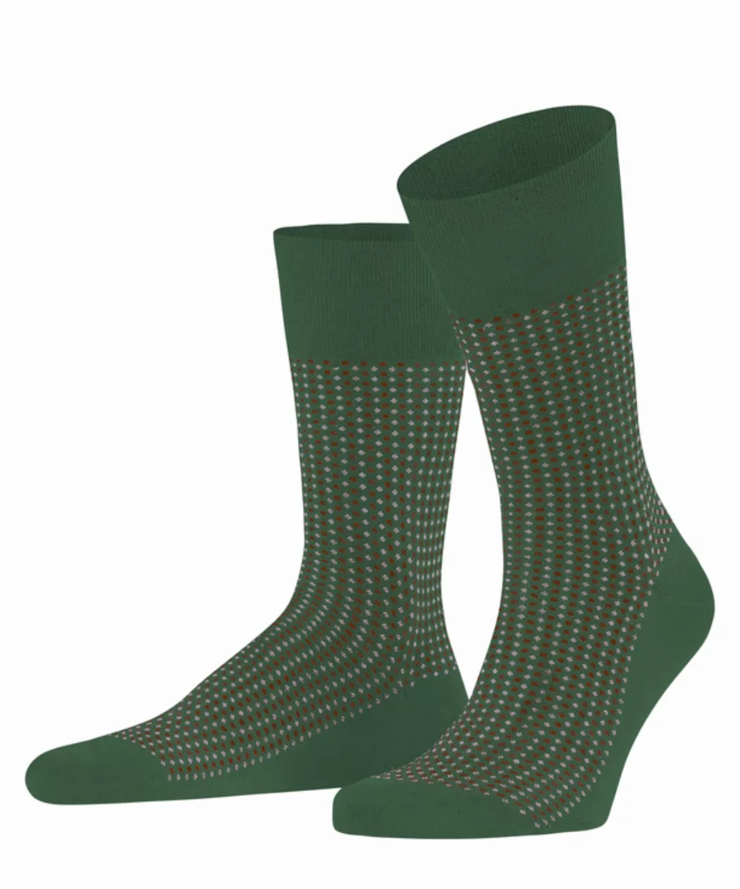 FALKE Uptown Tie Herren Socken, 45-46, Grün, Ajour, Baumwolle, 12437-729706 günstig online kaufen