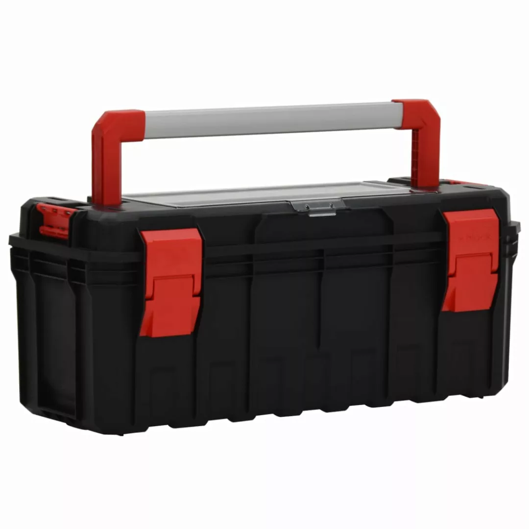 Vidaxl Werkzeugkoffer Schwarz Und Rot 65x28x31,5 Cm günstig online kaufen