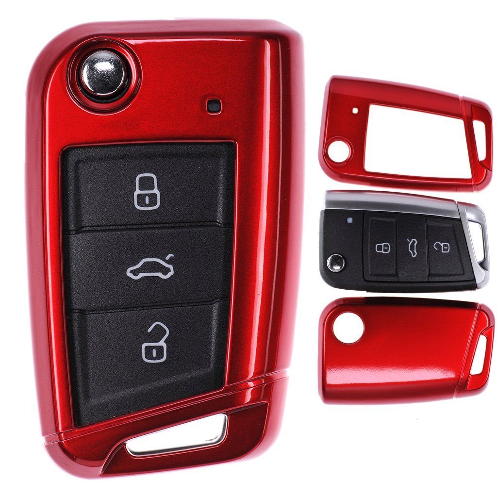 mt-key Schlüsseltasche Autoschlüssel Hardcover Schutzhülle Metallic günstig online kaufen