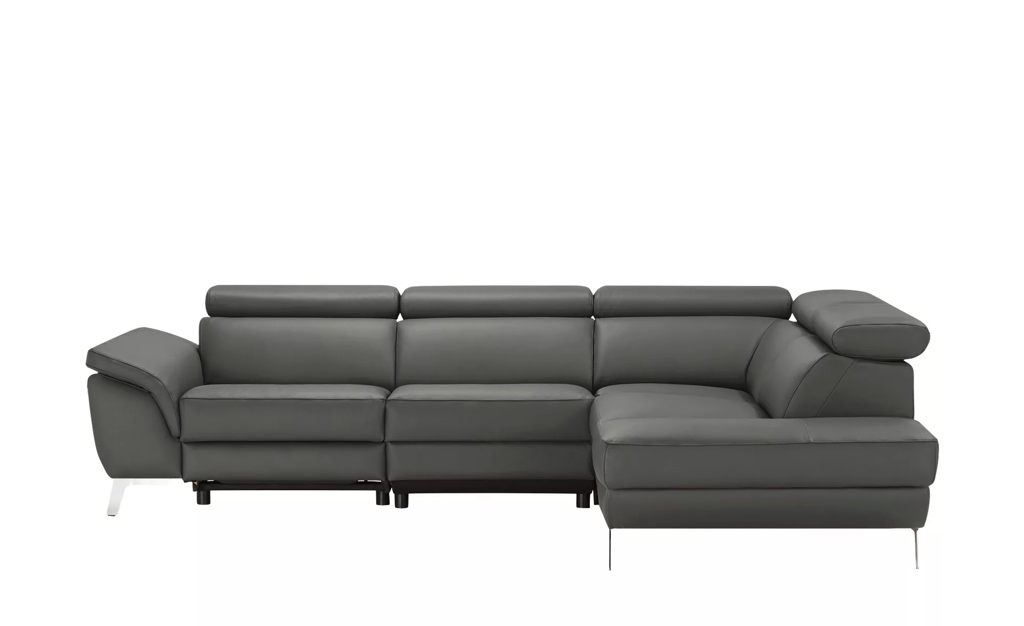 uno Ecksofa Leder  Dallas ¦ grau ¦ Maße (cm): B: 283 H: 74 T: 228.0 Polster günstig online kaufen