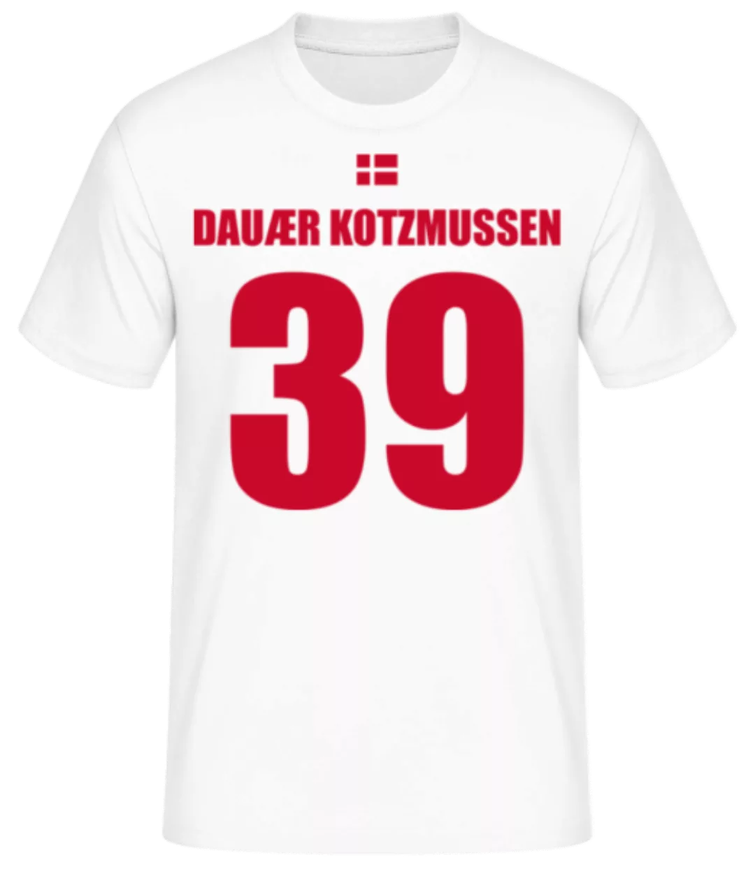 Dänemark Fußball Trikot Dauær Kotzmussen · Männer Basic T-Shirt günstig online kaufen