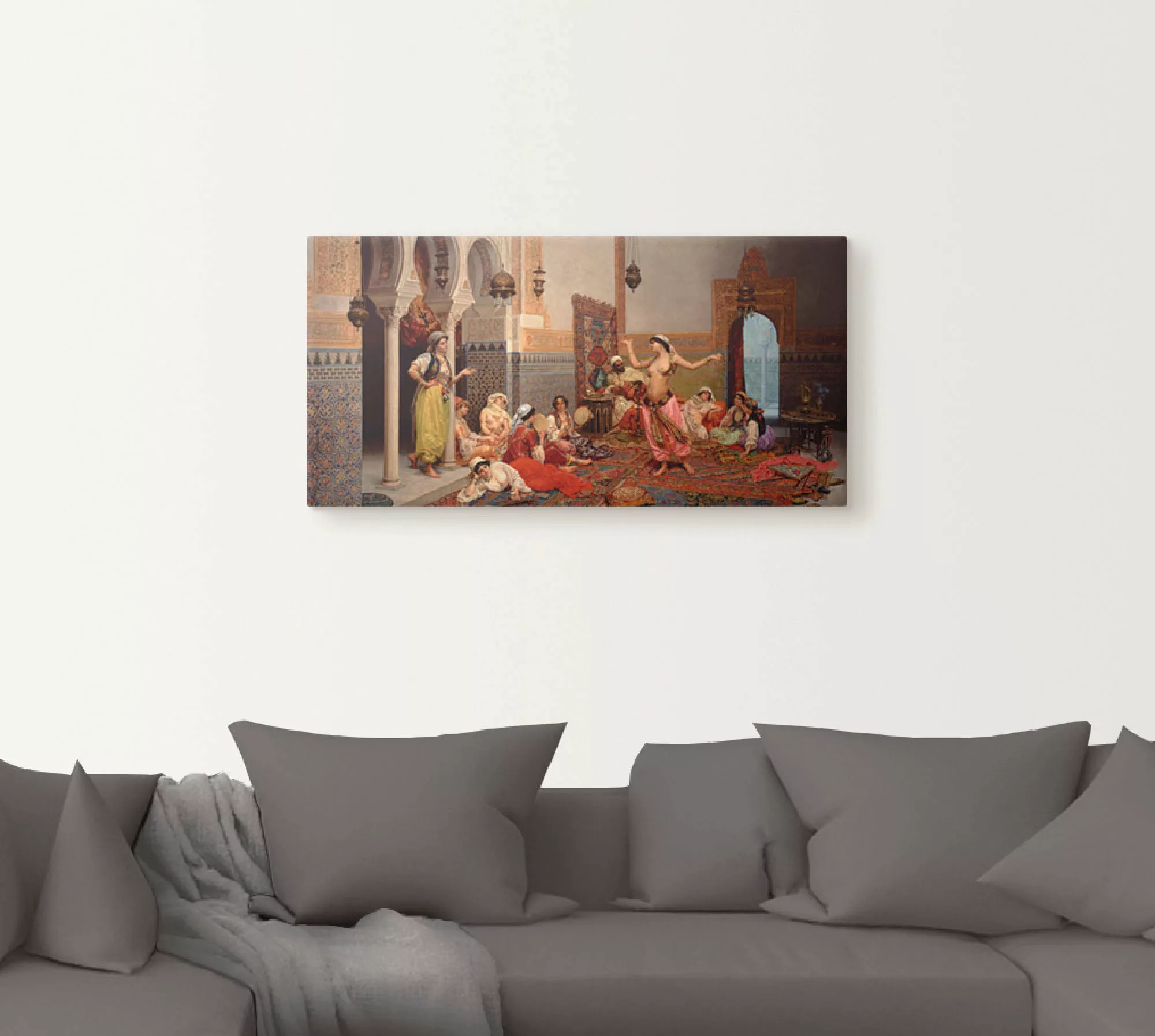 Artland Wandbild "Tanz im Harem.", Gruppen & Familien, (1 St.), als Leinwan günstig online kaufen