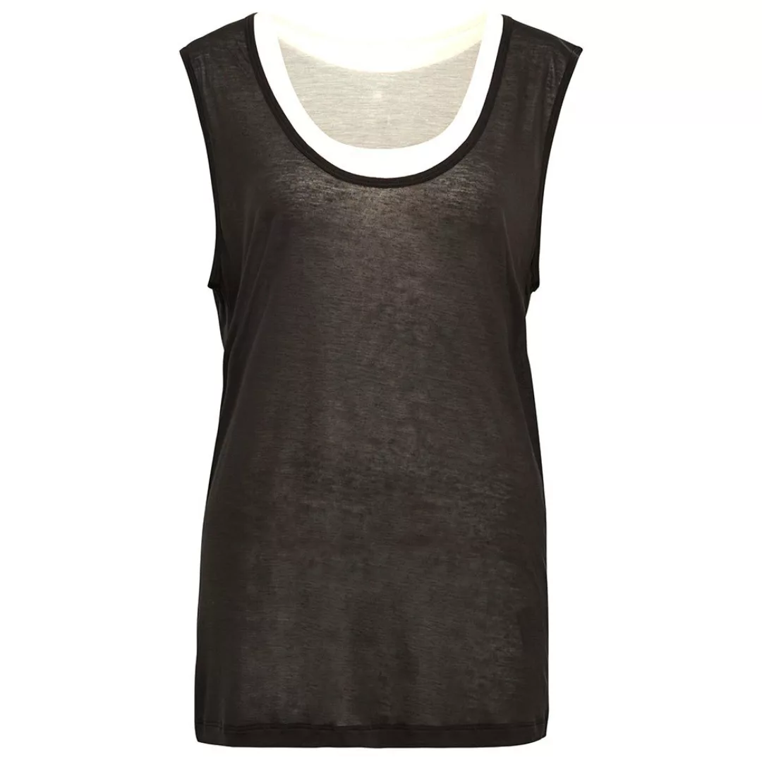 G-star Sheer Double Layer Ärmelloses T-shirt XS Dk Black/Whitebait günstig online kaufen