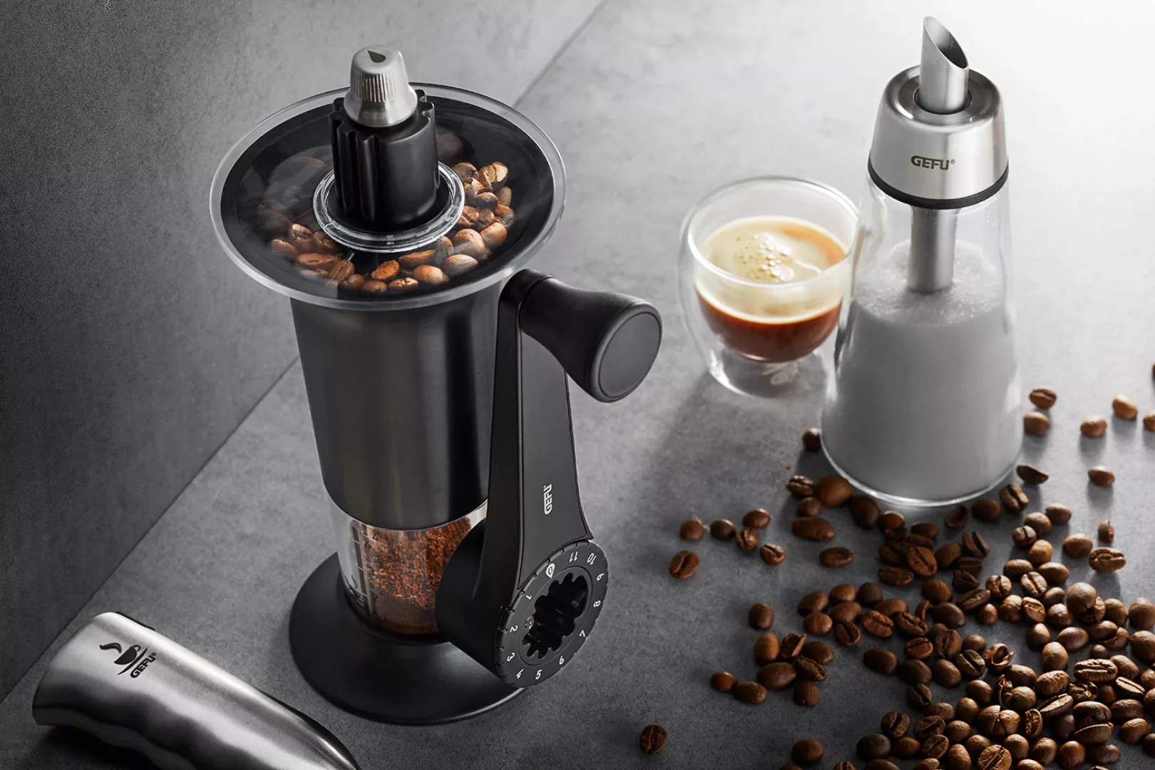 GEFU Kaffeemühle »LORENZO«, Kegelmahlwerk, Präzises Keramikmahlwerk, vielse günstig online kaufen