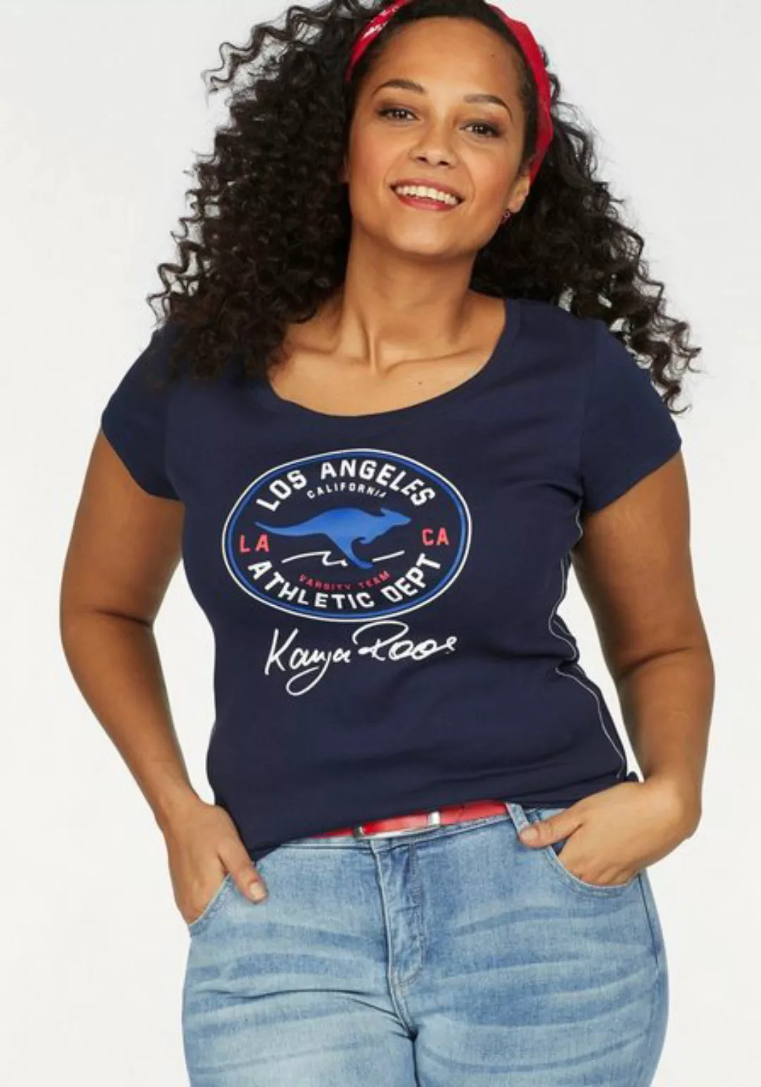 KangaROOS T-Shirt mit großem Retro Label-Druck vorne günstig online kaufen