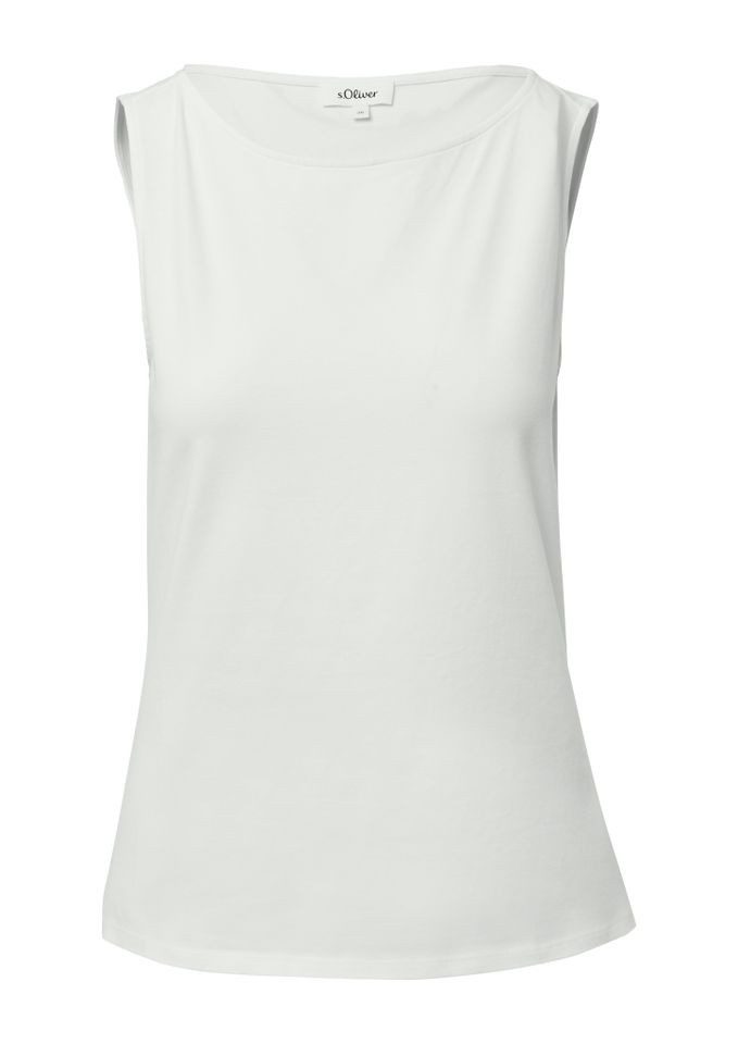 s.Oliver Shirttop Top aus Baumwollmix mit günstig online kaufen