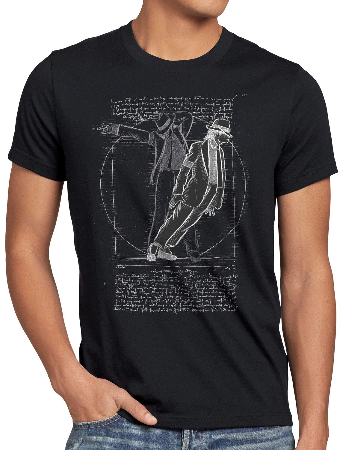 style3 T-Shirt Vitruvianischer Pop King jackson günstig online kaufen