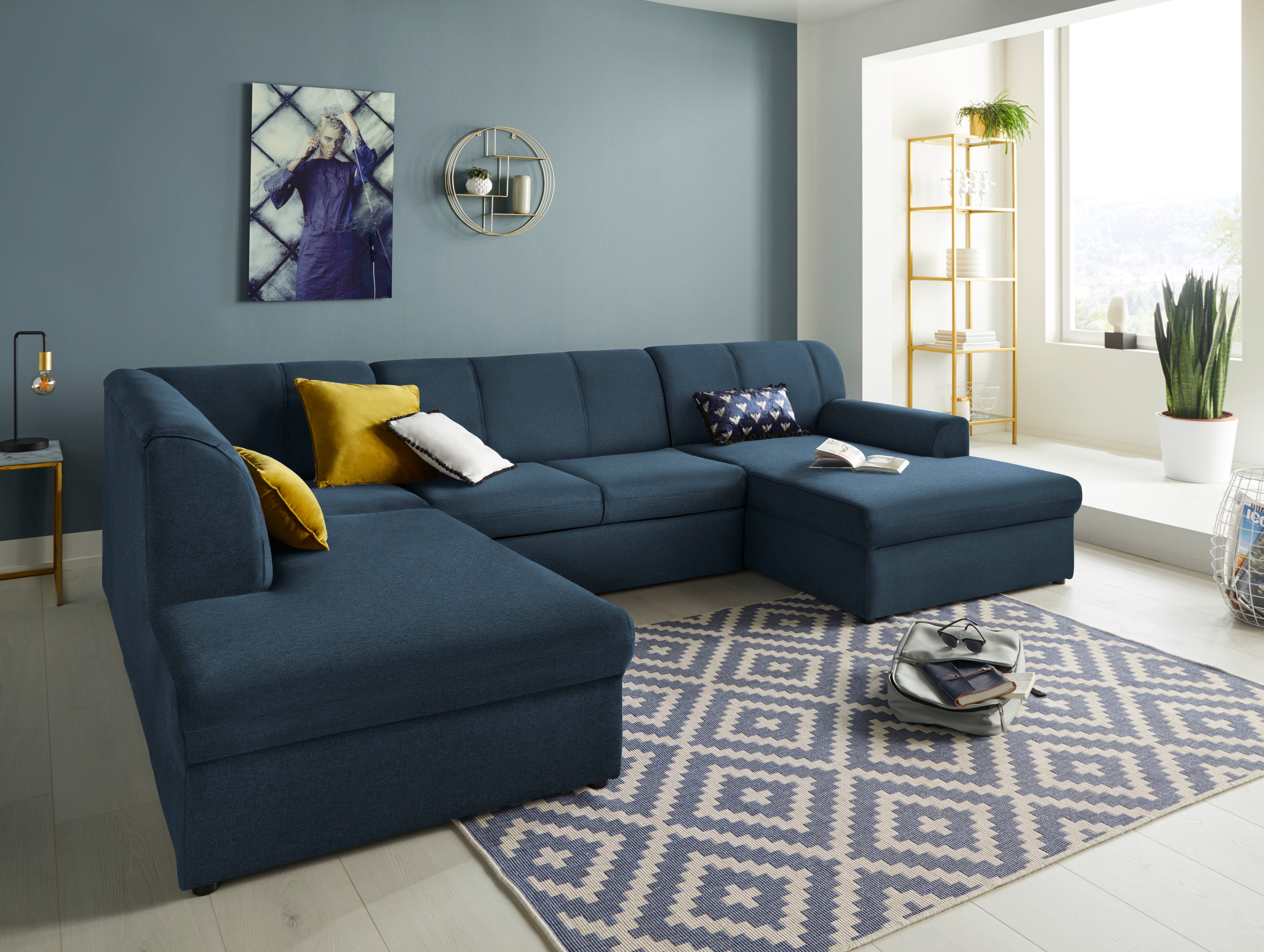 DOMO collection Wohnlandschaft "Topper, elegant und zeitlos, komfortabel, U günstig online kaufen