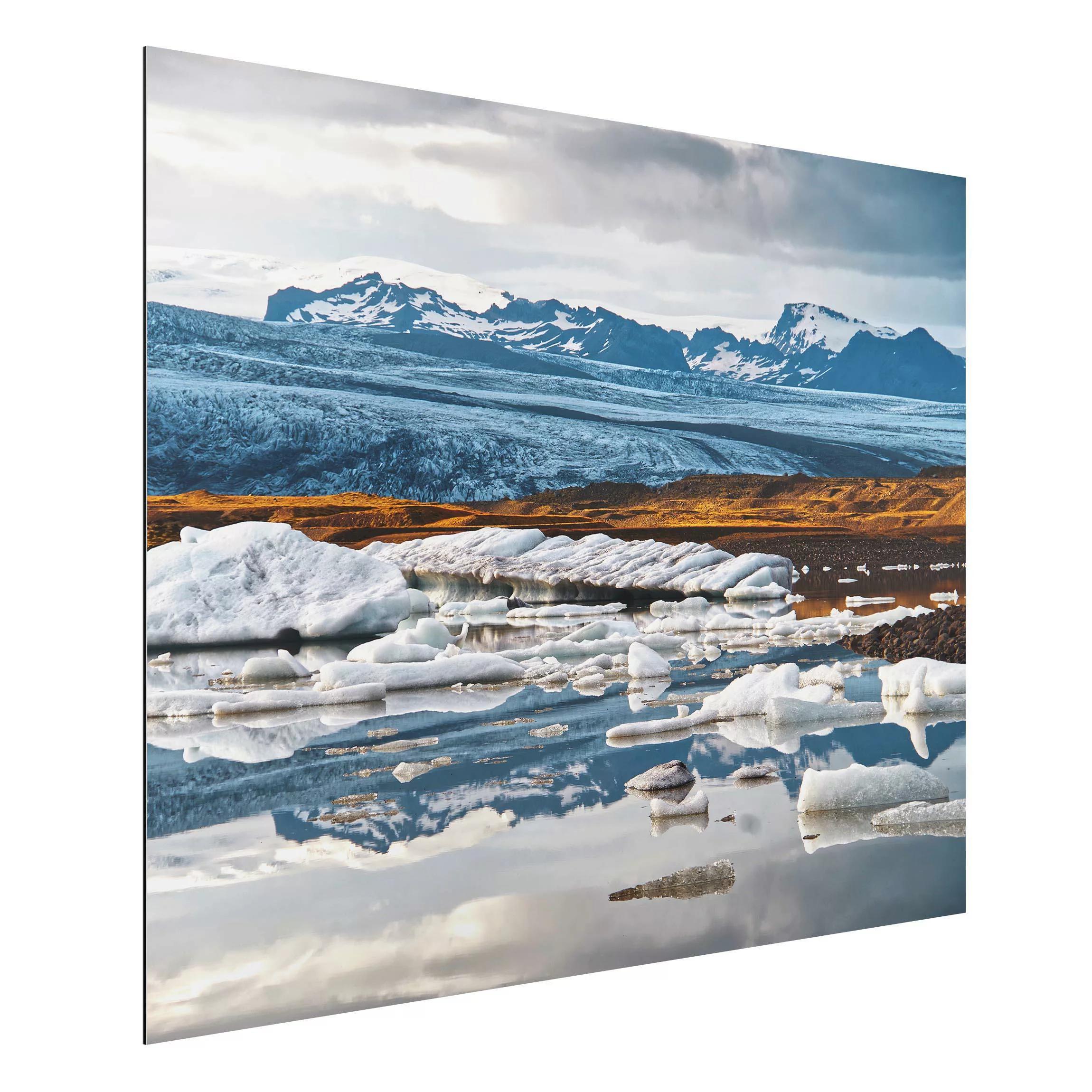 Alu-Dibond Bild Gletscherlagune günstig online kaufen