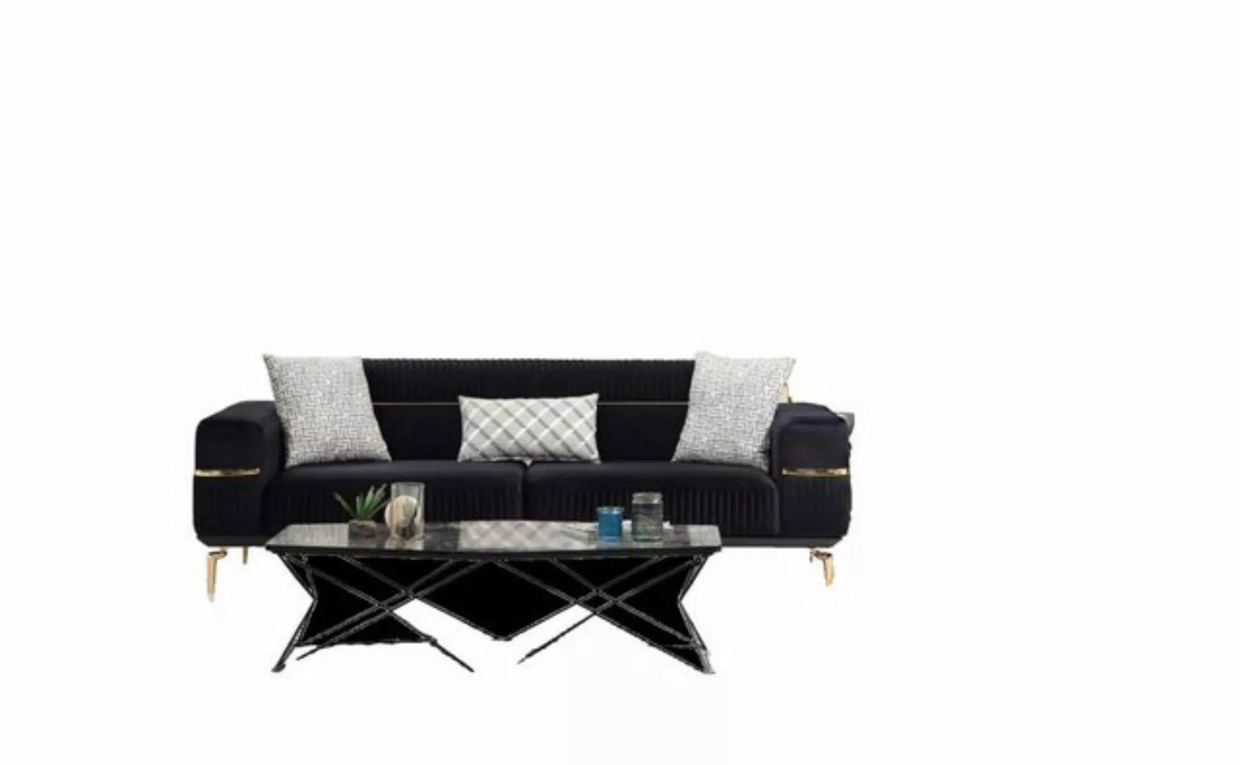 JVmoebel Sofa Sofagarnitur Sofa Garnitur Sofas 3+1 Sitz Sessel Möbel Polste günstig online kaufen