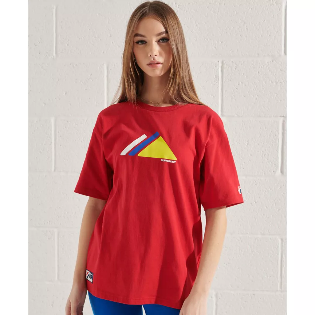Superdry Mountain Sport Kurzarm T-shirt XS Risk Red günstig online kaufen