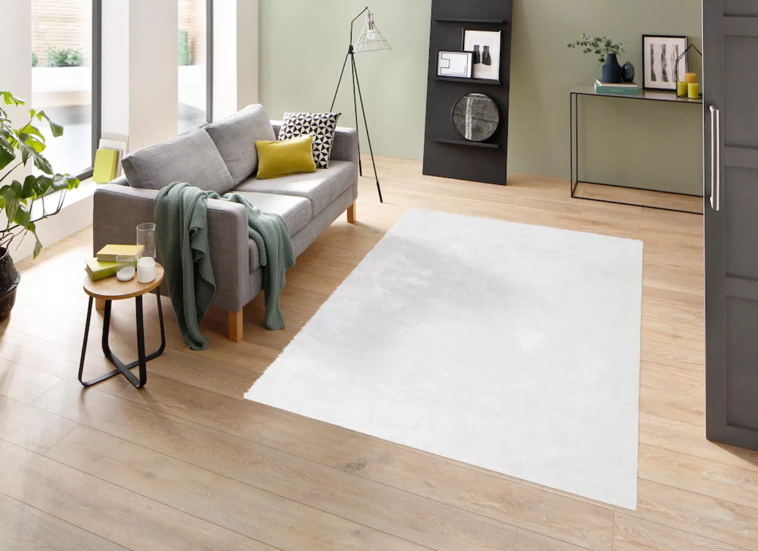 my home Hochflor-Teppich »Mikro Soft Ideal«, rechteckig, 30 mm Höhe, Microf günstig online kaufen