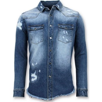 Enos  Hemdbluse Lange Denim Shirt Denim Bluse günstig online kaufen