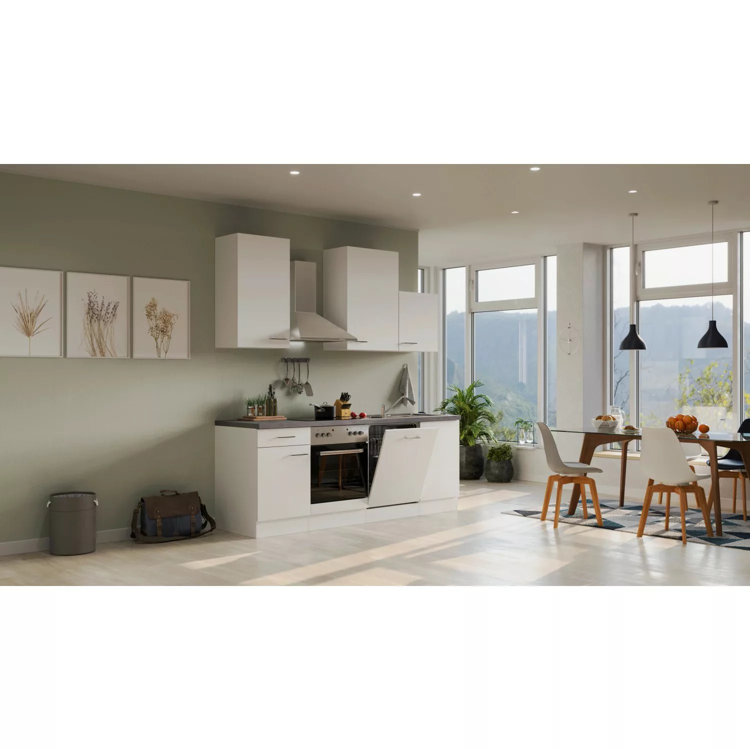 Flex-Well Küche "Neo", Breite 220 cm, mit und ohne E-Geräte lieferbar günstig online kaufen