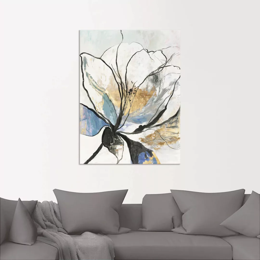 Artland Wandbild "Umrissenes Blumenmuster I", Blumenbilder, (1 St.), als Al günstig online kaufen