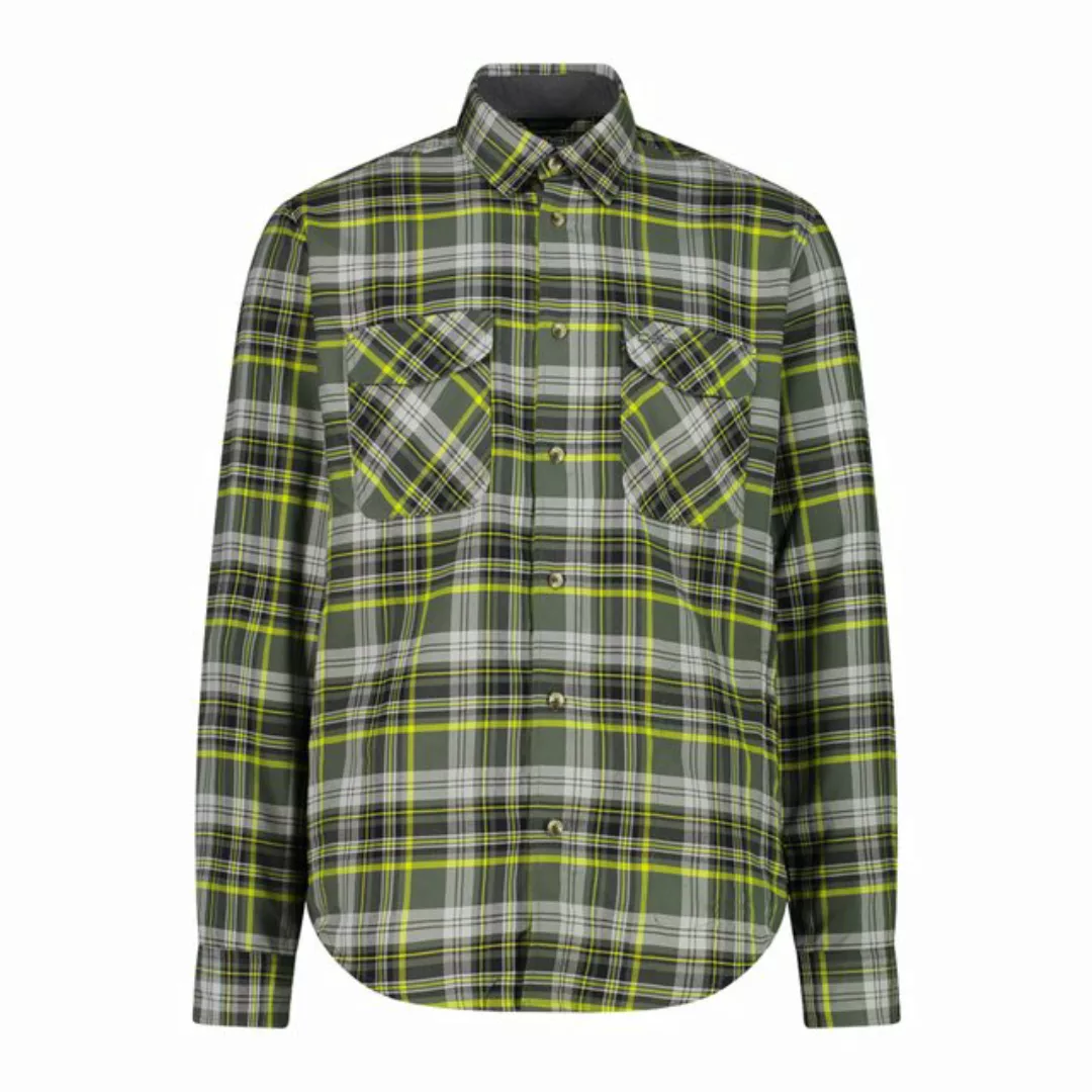 CMP Longsleeve MAN SHIRT OILGREEN-NERO-ACIDO günstig online kaufen