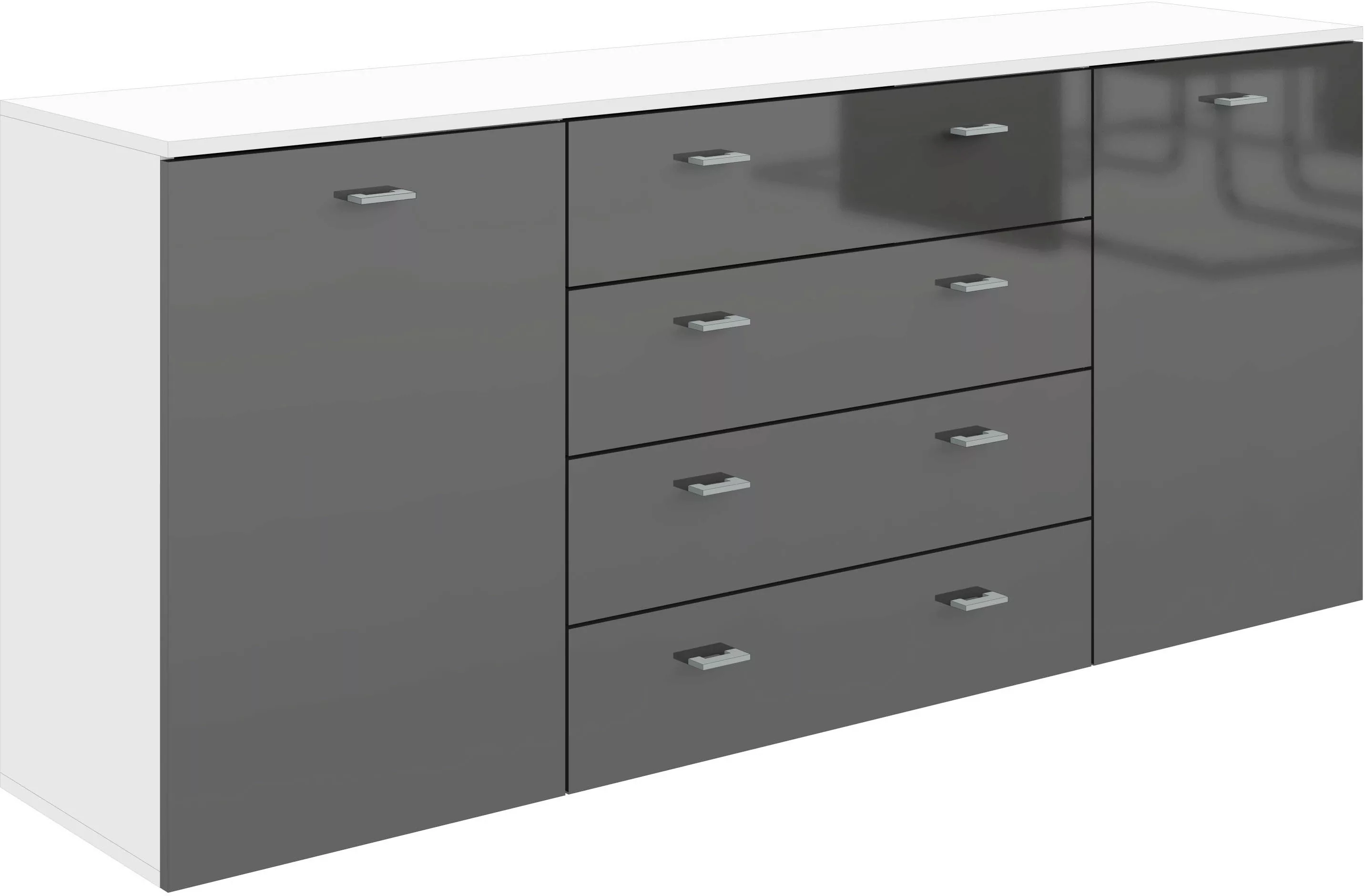 borchardt Möbel Sideboard "Scala, Breite 166 cm,", höhenverstellbare Einleg günstig online kaufen