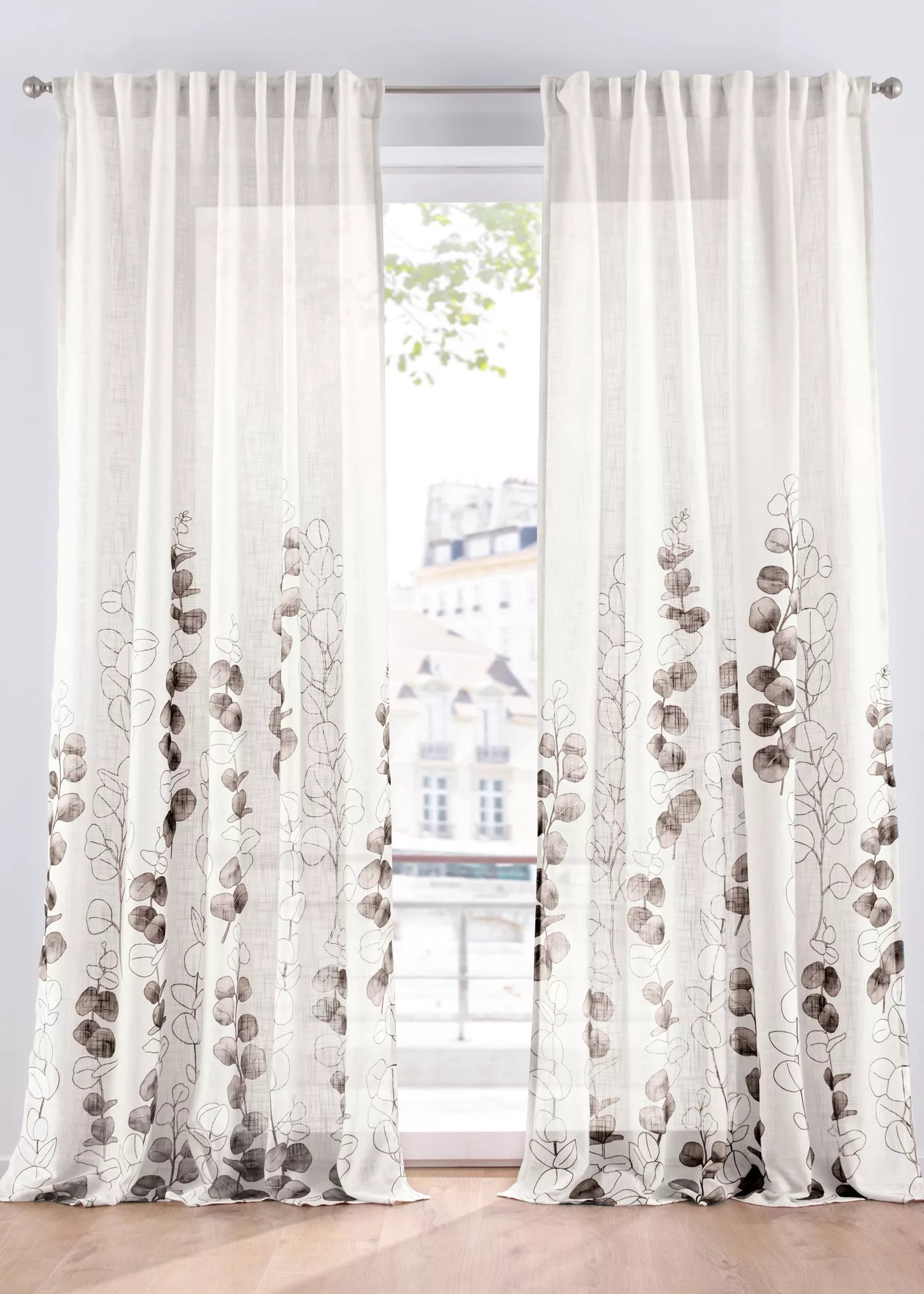 Vorhang mit floralem Druck (1er Pack) günstig online kaufen