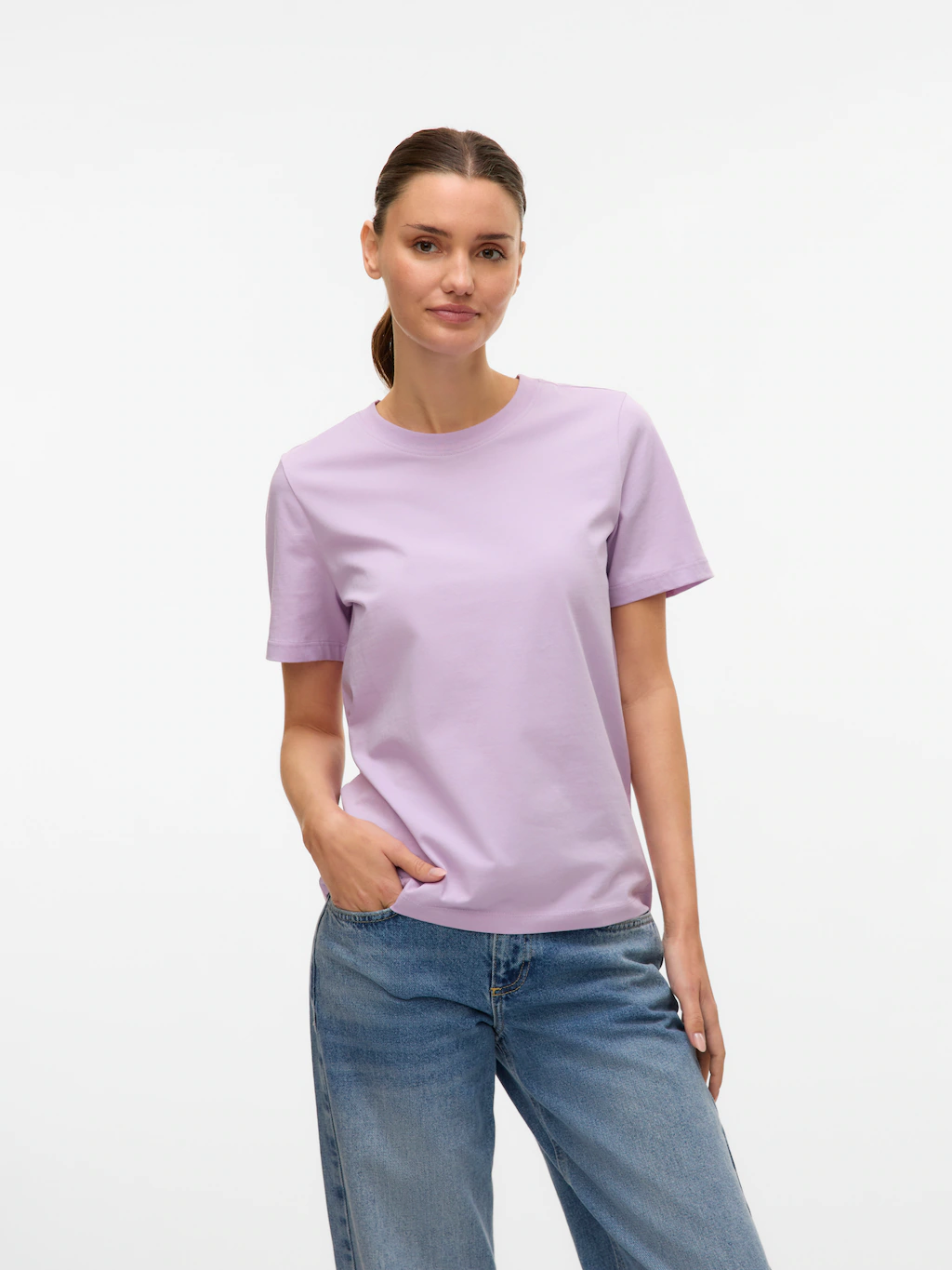 Vero Moda Kurzarmshirt "VMPAULINA SS T-SHIRT GA JRS NOOS" günstig online kaufen