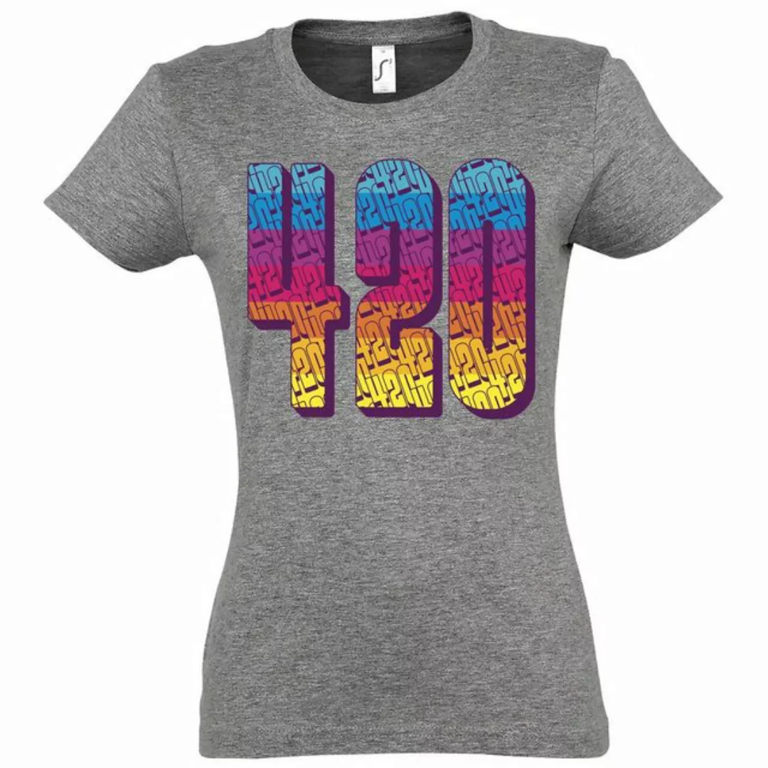 Youth Designz T-Shirt 420 Regenbogen Damen Shirt mit trendigem Print günstig online kaufen