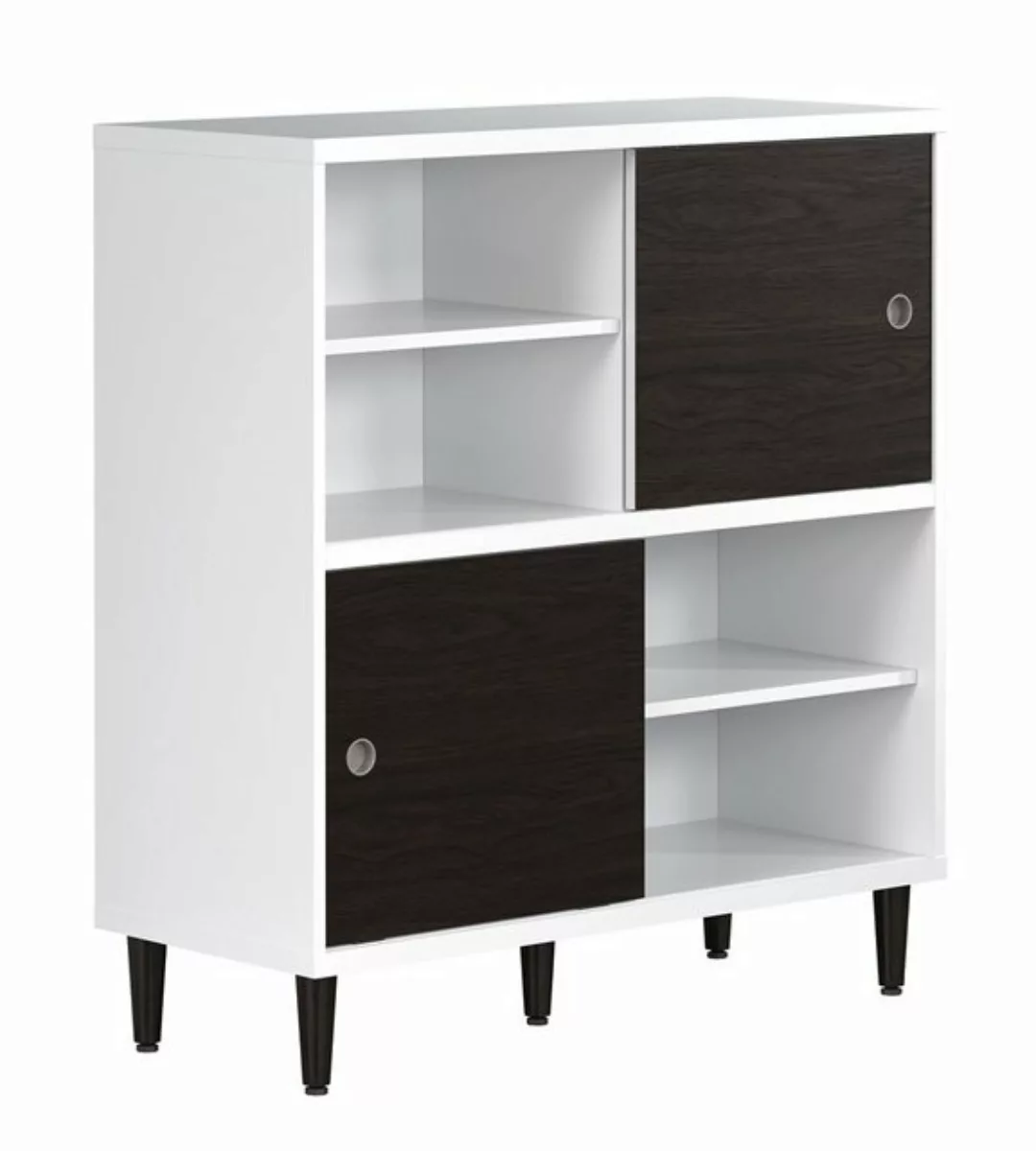 trendteam Vitrine Regalschrank Evolution, weiß matt / wenge, verschiedene G günstig online kaufen