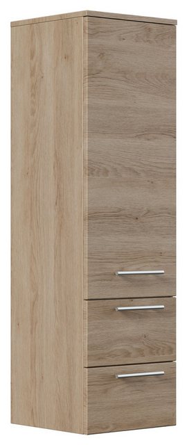 Magnolia Home Hochschrank Hochschrank 120 cm eiche hell mit Glaseinlagen günstig online kaufen