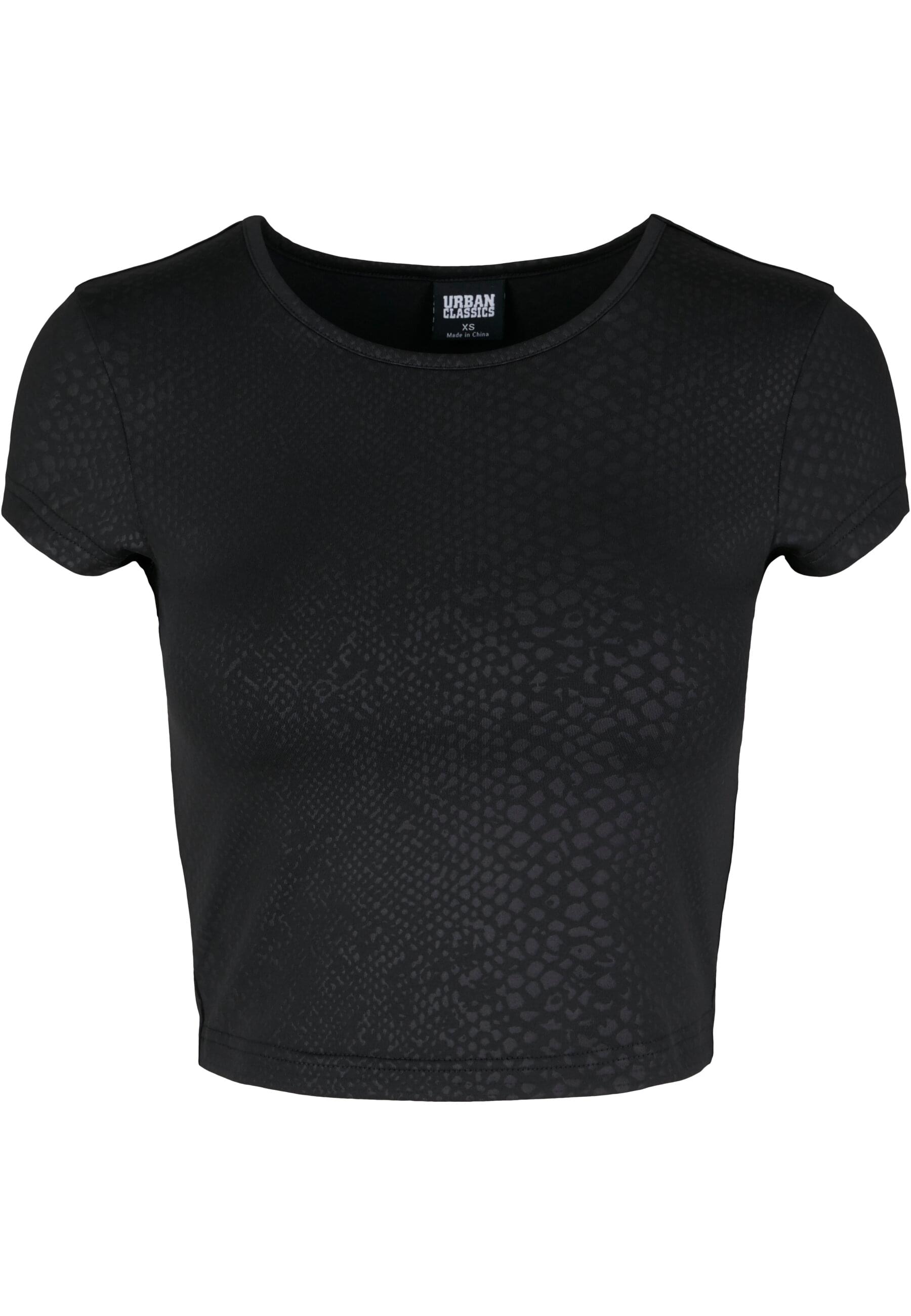 URBAN CLASSICS Kurzarmshirt "Urban Classics Damen Ladies Stretch Pattern Cr günstig online kaufen