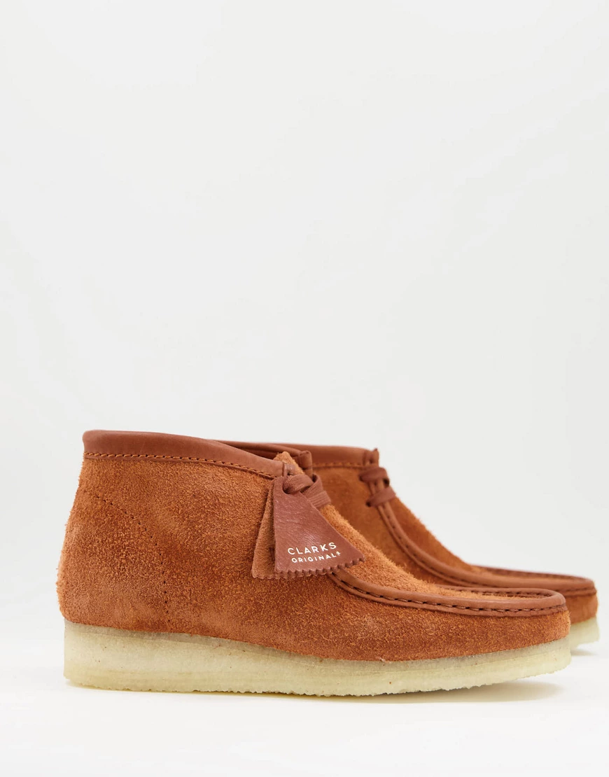 Clarks Originals – Wallabee-Stiefel aus hellbraunem Wildleder günstig online kaufen